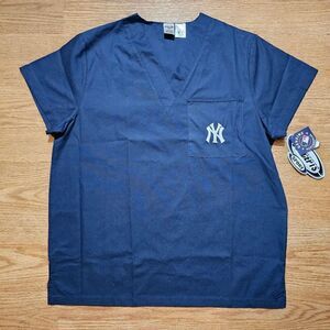 New York Yankees Medical Scrubs Size Small S Navy Blue Concepts Sports Dentist